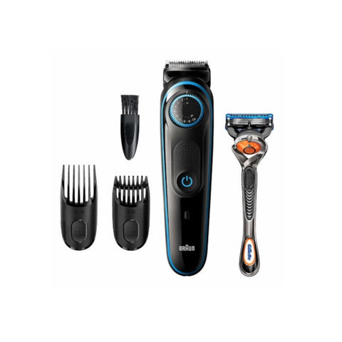 Braun Barber Shaver BT5240 with ergonomic handle and dual foil shaving head, designed for smooth, close grooming.