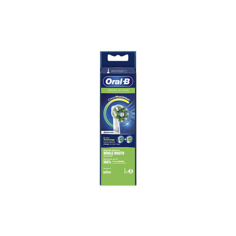 Jag Couture London - New York Oral-B Cross Action toothbrush refill pack with 3 replacement brush heads.
