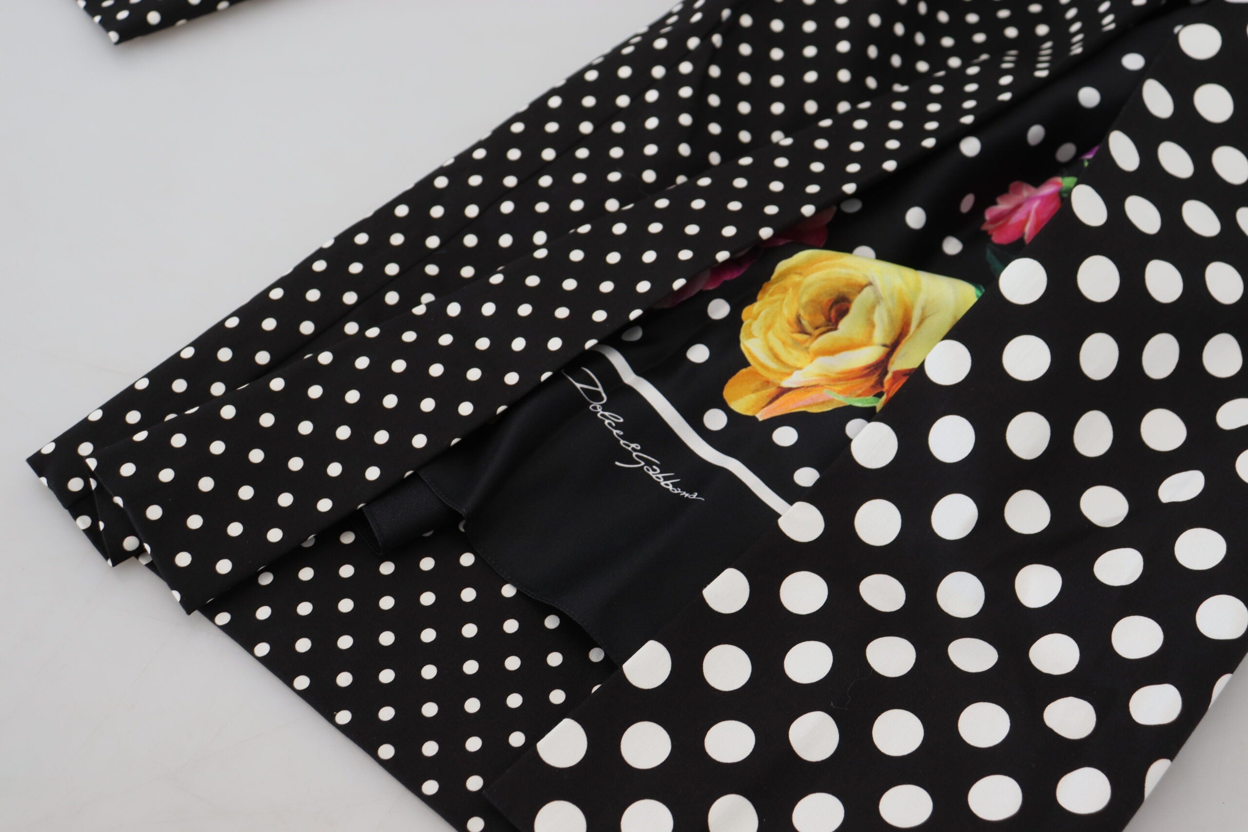 Multicolor polka dot high waist pants by Dolce & Gabbana, featuring a vibrant pattern and tailored fit.