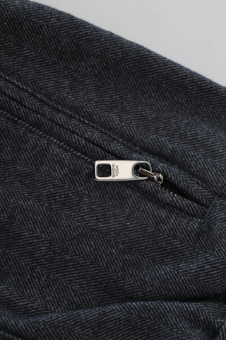 Gray cotton jogger men's pants by Dolce & Gabbana, featuring a relaxed fit and comfortable waistband.