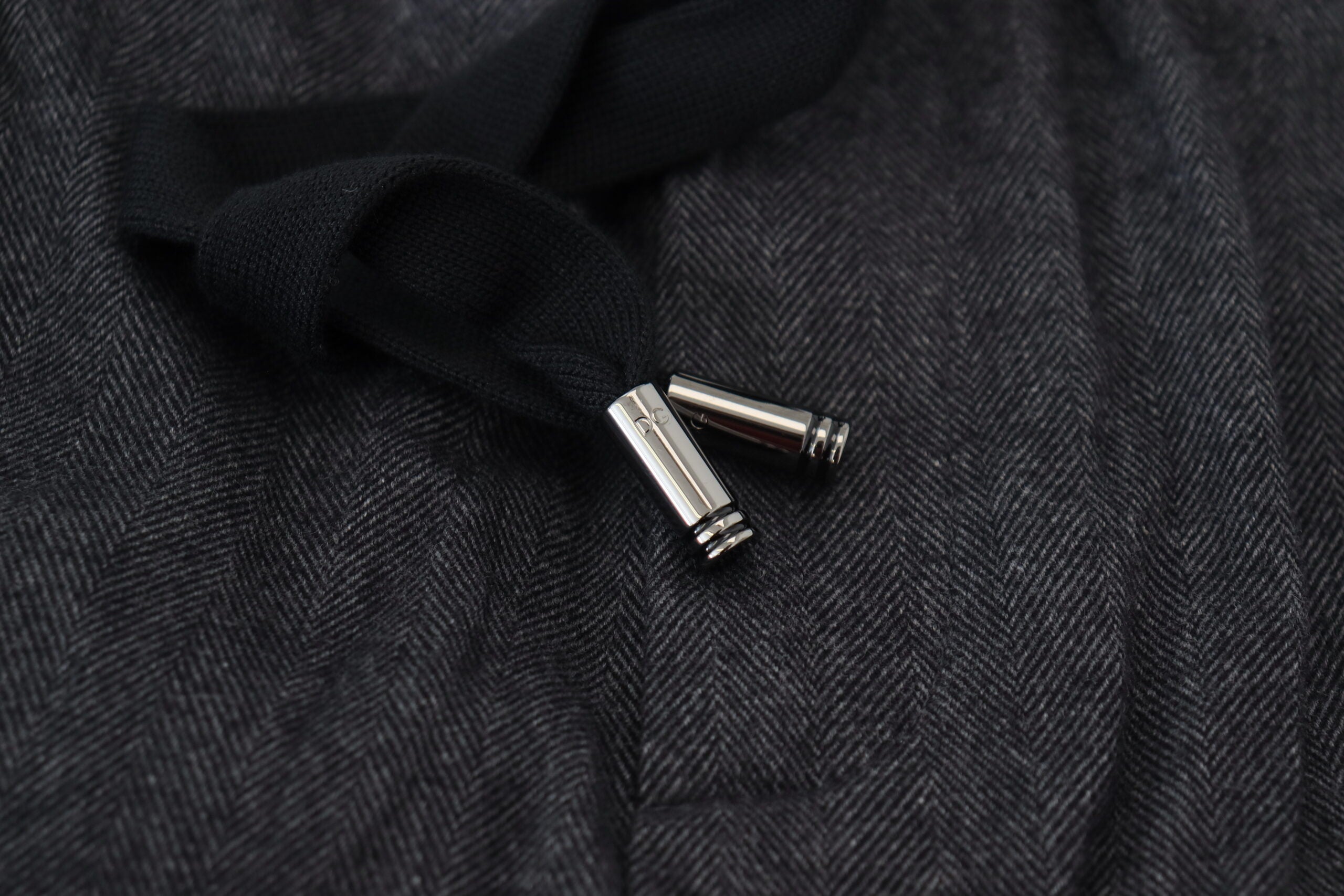 Gray cotton jogger men's pants by Dolce & Gabbana, featuring a relaxed fit and elastic waistband.
