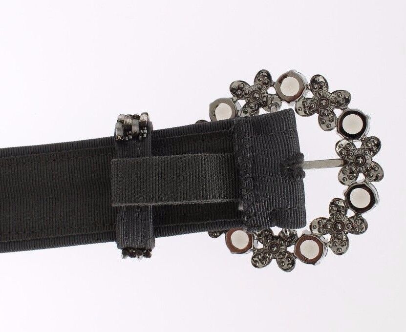 Multicolor wide crystal buckle sequined belt by Dolce & Gabbana with sparkling sequins and a large crystal buckle detail.