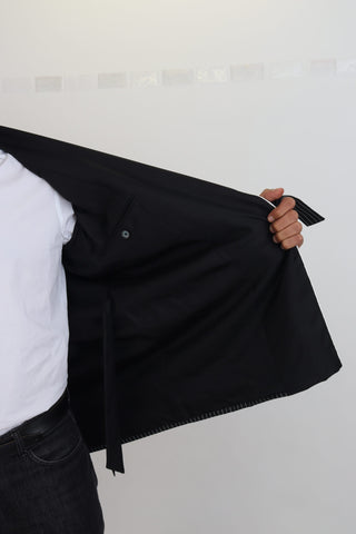 Dark Gray Robe Striped DG Patch Jacket Men Blazer