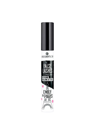 Jag Couture London mascara with extreme volume and curl, 10ml bottle of Essence Cosmetics The False Lashes mascara.