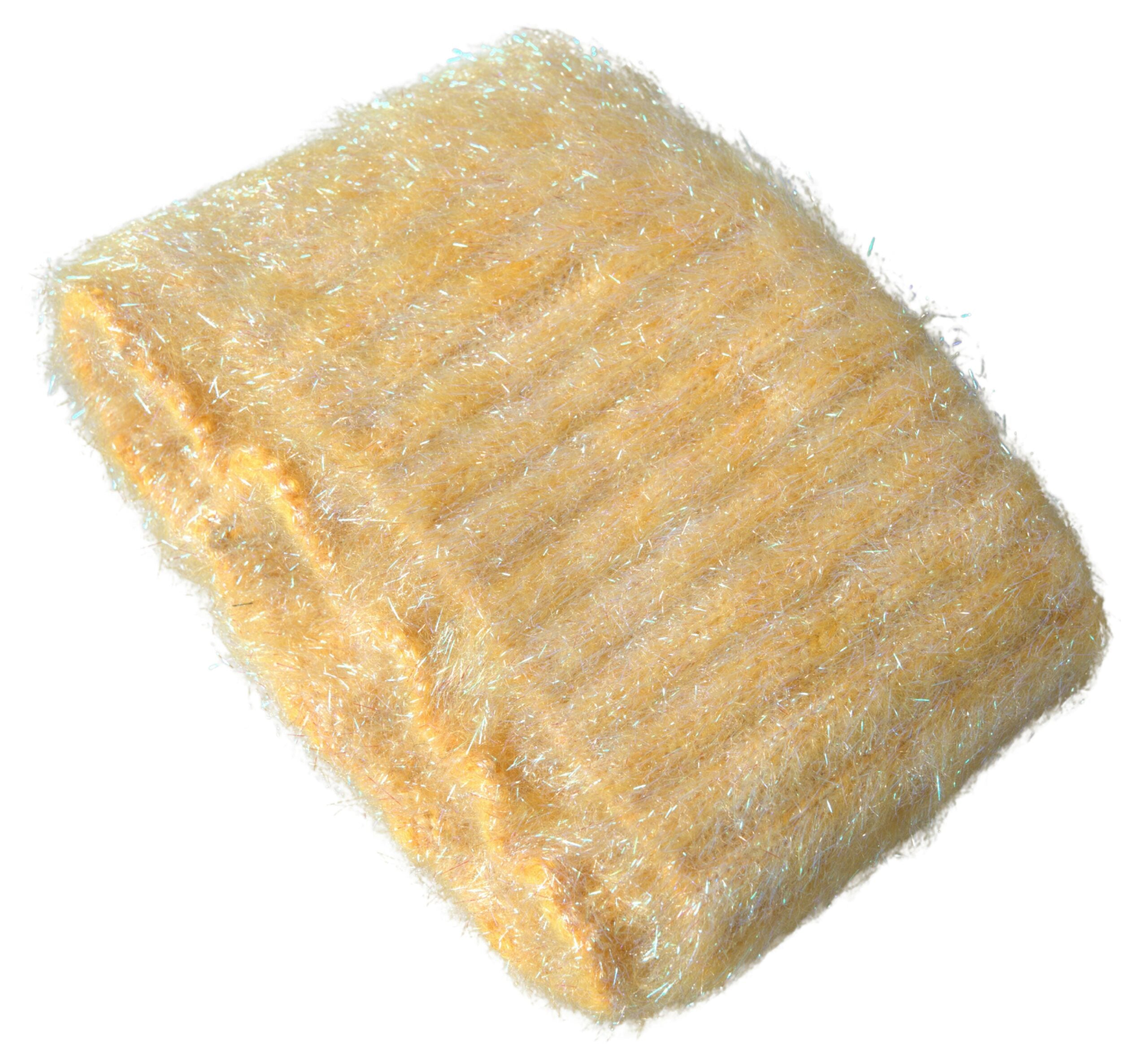 Yellow polyester mohair fiber neck wrap scarf by Dolce & Gabbana, featuring a soft, lightweight fabric and stylish design.