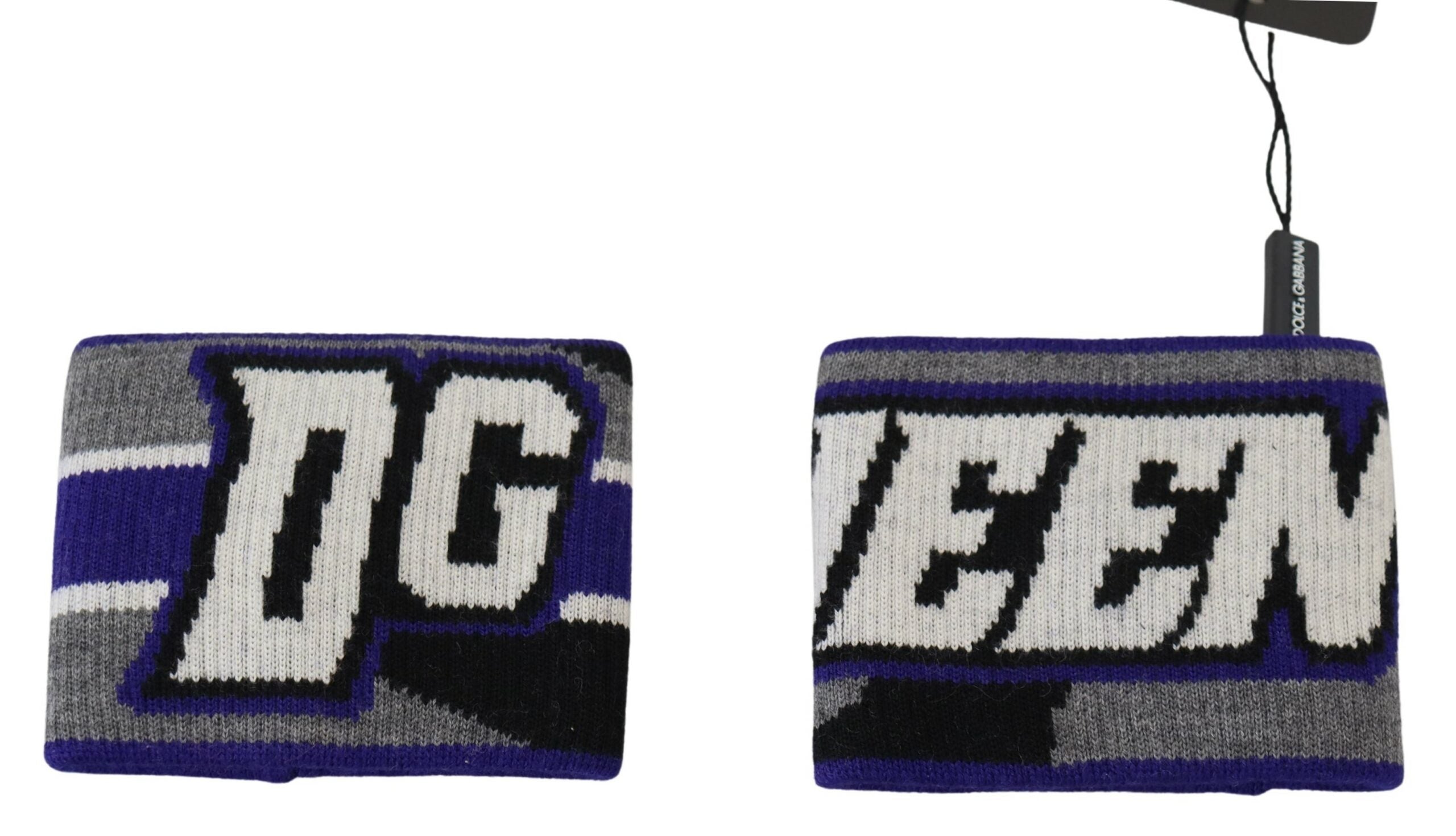 Purple Dolce & Gabbana logo two-piece wristband set with matching bands and branding details.