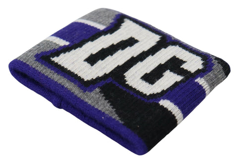 Purple Dolce & Gabbana logo two-piece wristband set with matching accessories, featuring bold branding and stylish design.