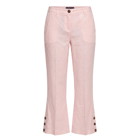 Trussardi Jeans 56P001341T002276 P130 Rose, stylish pink denim jeans from Jag Couture London New York collection, front view.