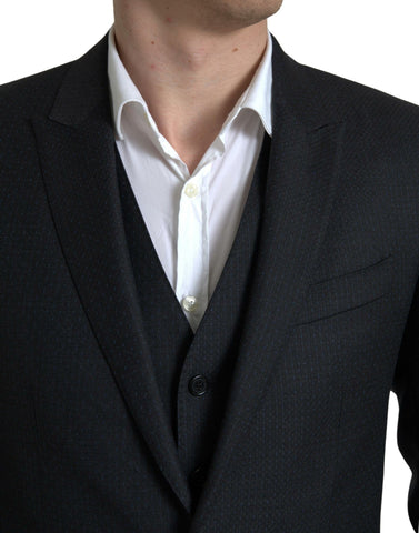 Dark Gray 3 Piece Single Breasted MARTINI Suit