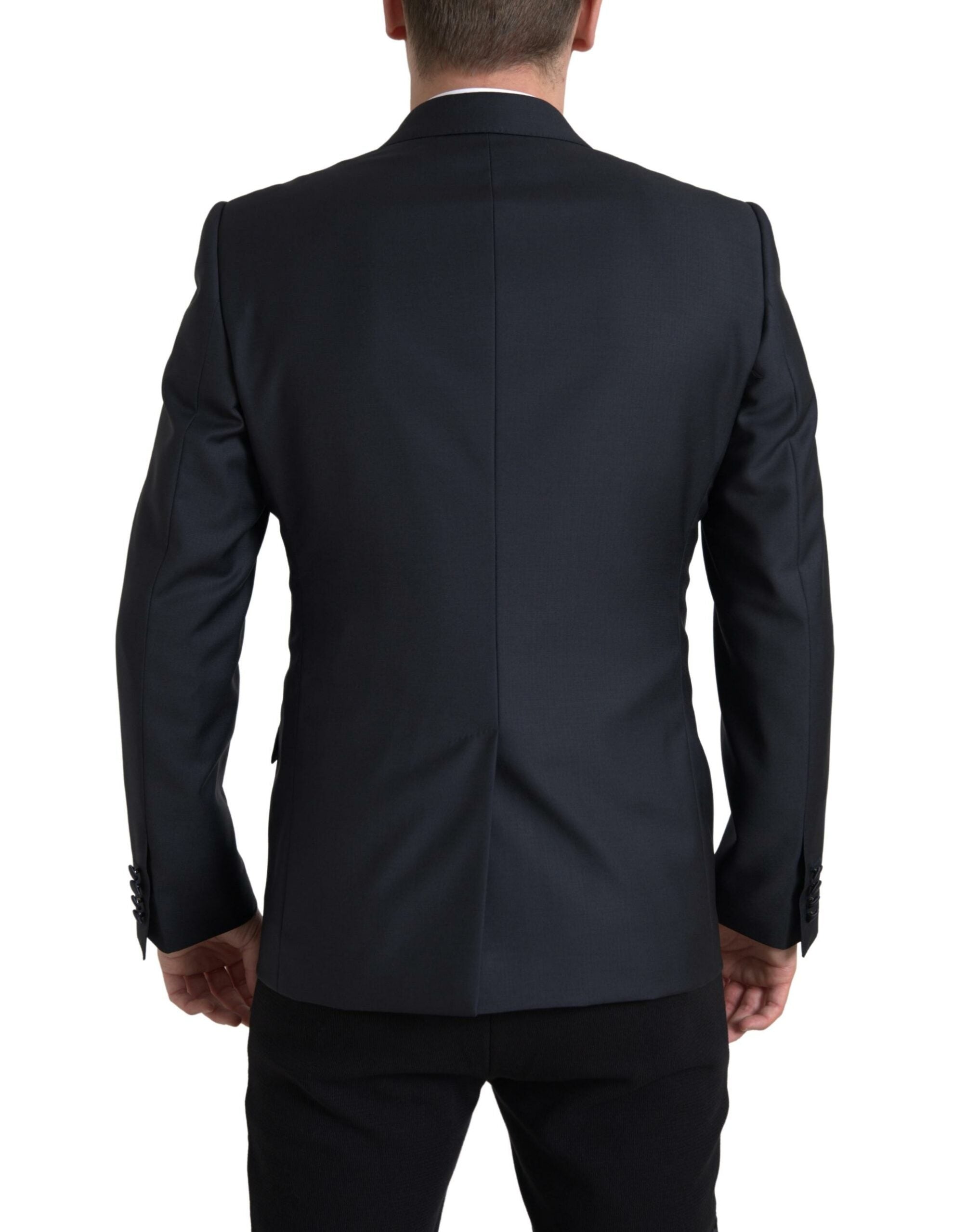 Blue 2-piece single-breasted Martini suit by Dolce & Gabbana, featuring tailored fit and classic lapel design.