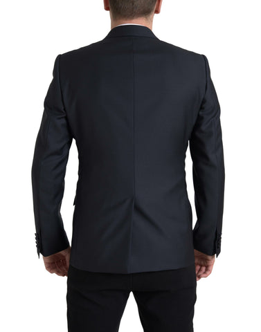 Blue 2-piece single-breasted Martini suit by Dolce & Gabbana, featuring tailored fit and classic lapel design.