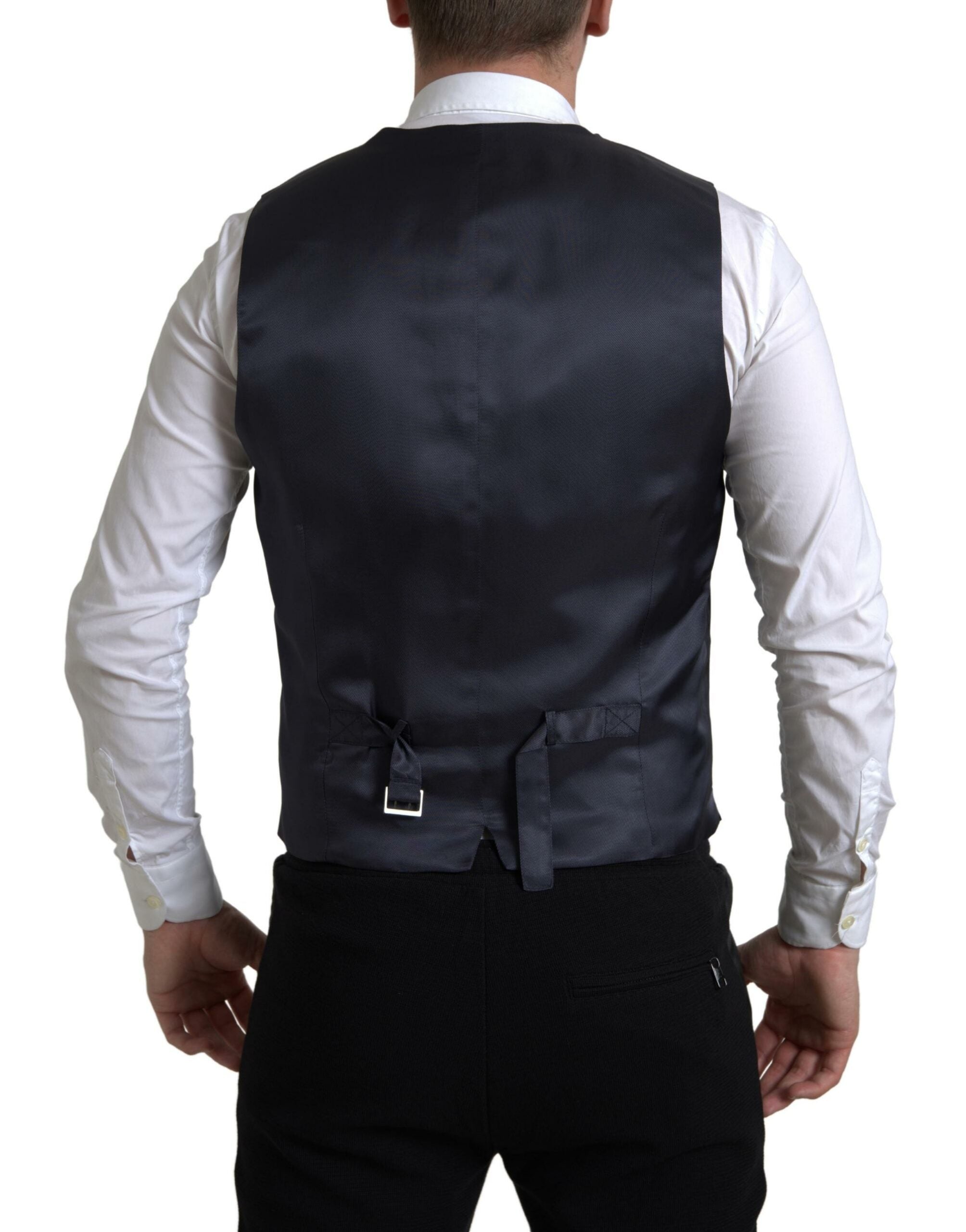 Blue 2-piece single-breasted Martini suit by Dolce & Gabbana, featuring tailored fit and classic lapel design.