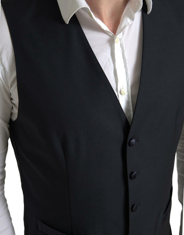 Blue 2-piece single-breasted Martini suit by Dolce & Gabbana, featuring tailored jacket and matching trousers.
