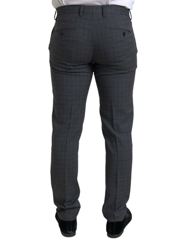 Gray Dolce & Gabbana 2-piece single-breasted Martini suit, tailored with a classic fit and stylish lapel details.
