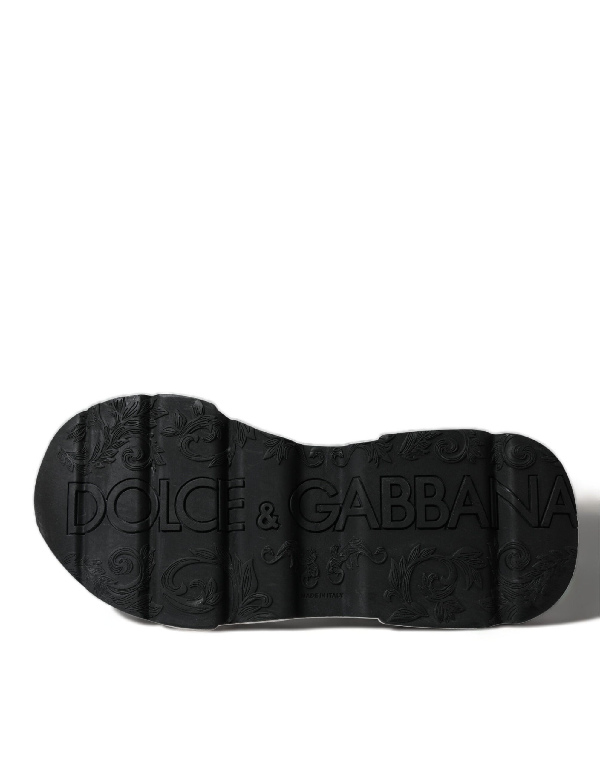 White and black low-top Daymaster sneakers by Dolce & Gabbana with stylish design and casual sneaker style.