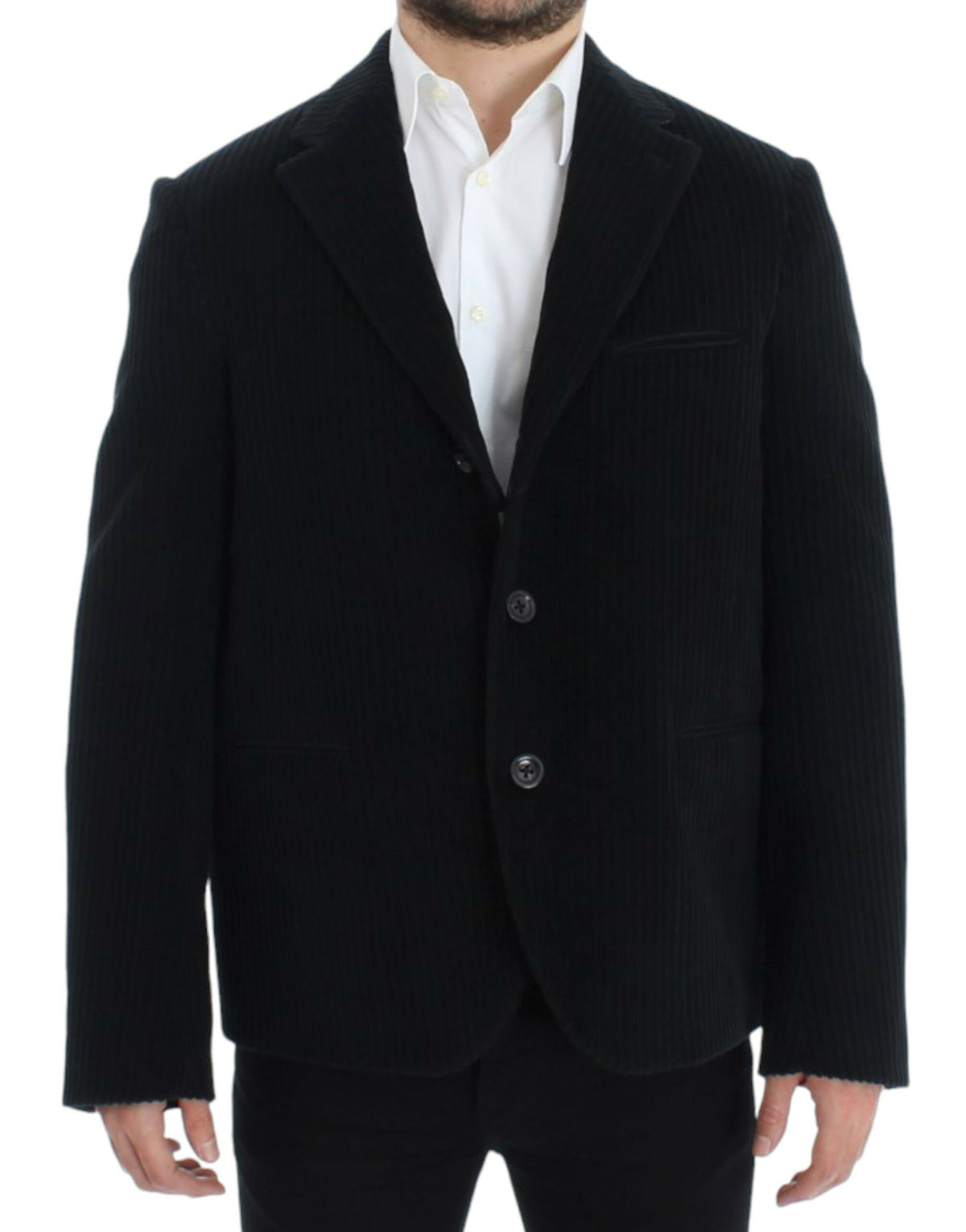 Black Manchester Martini blazer by Dolce & Gabbana, tailored fit with sleek lapels and stylish design, shown on a model.