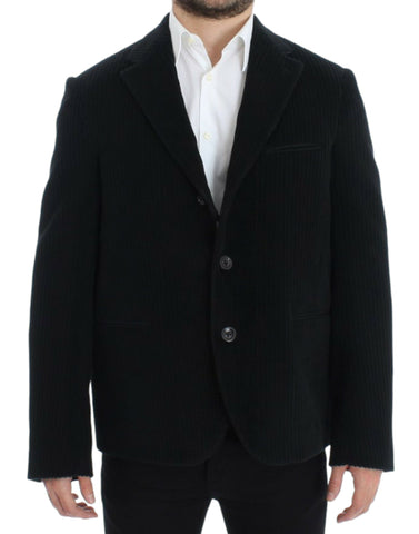 Black Manchester Martini blazer by Dolce & Gabbana, tailored fit with sleek lapels and stylish design, shown on a model.