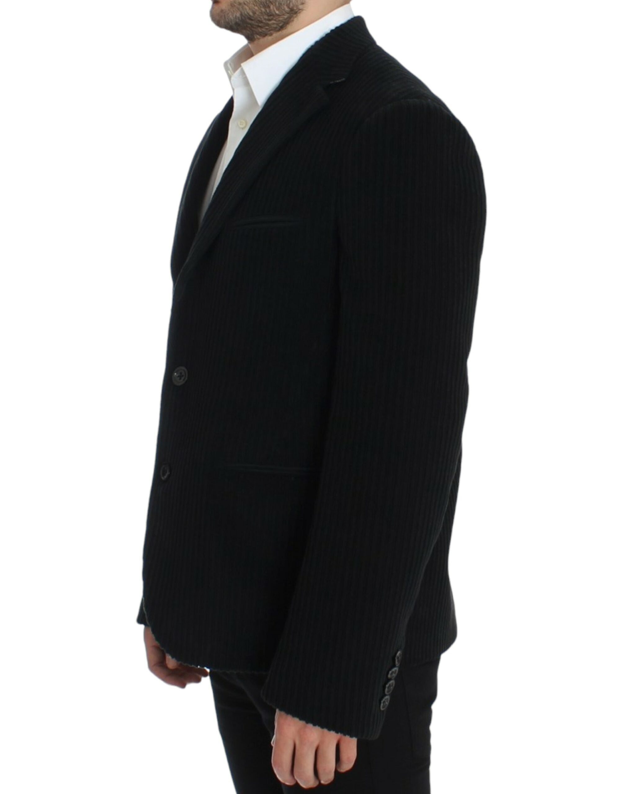 Black Manchester Martini blazer by Dolce & Gabbana, tailored men's jacket with sleek design and classic style.