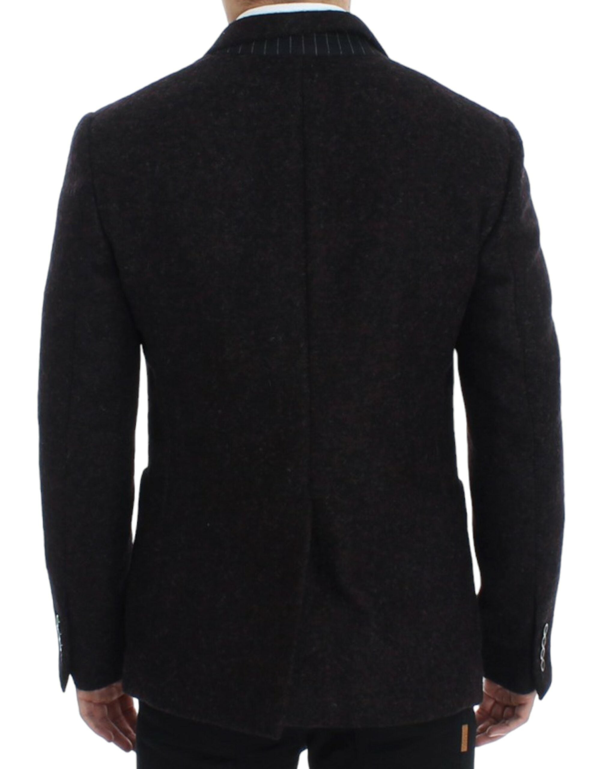 Bordeaux alpaga two-button blazer by Dolce & Gabbana, showcasing a stylish tailored fit and textured alpaga fabric.