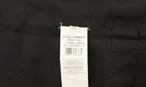 Brown cotton blend dress vest gilet by Dolce & Gabbana, featuring a tailored fit and classic design.