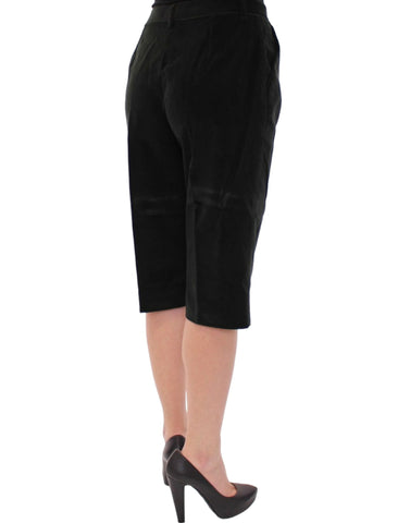 Dark green cotton shorts and pants by Dolce & Gabbana, featuring a stylish, casual fit and tailored design.