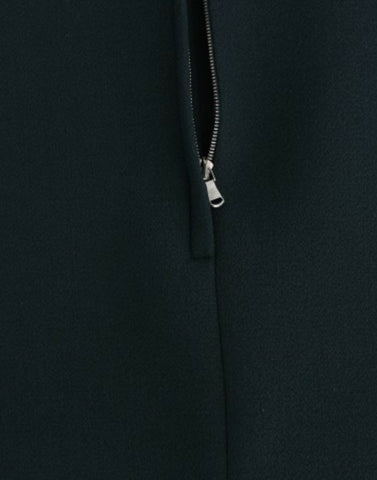 Green 3/4 sleeve wool blouse by Dolce & Gabbana, featuring a classic fit and textured fabric.