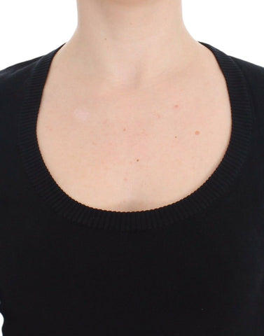 Black Cashmere Crewneck Sweater Pullover