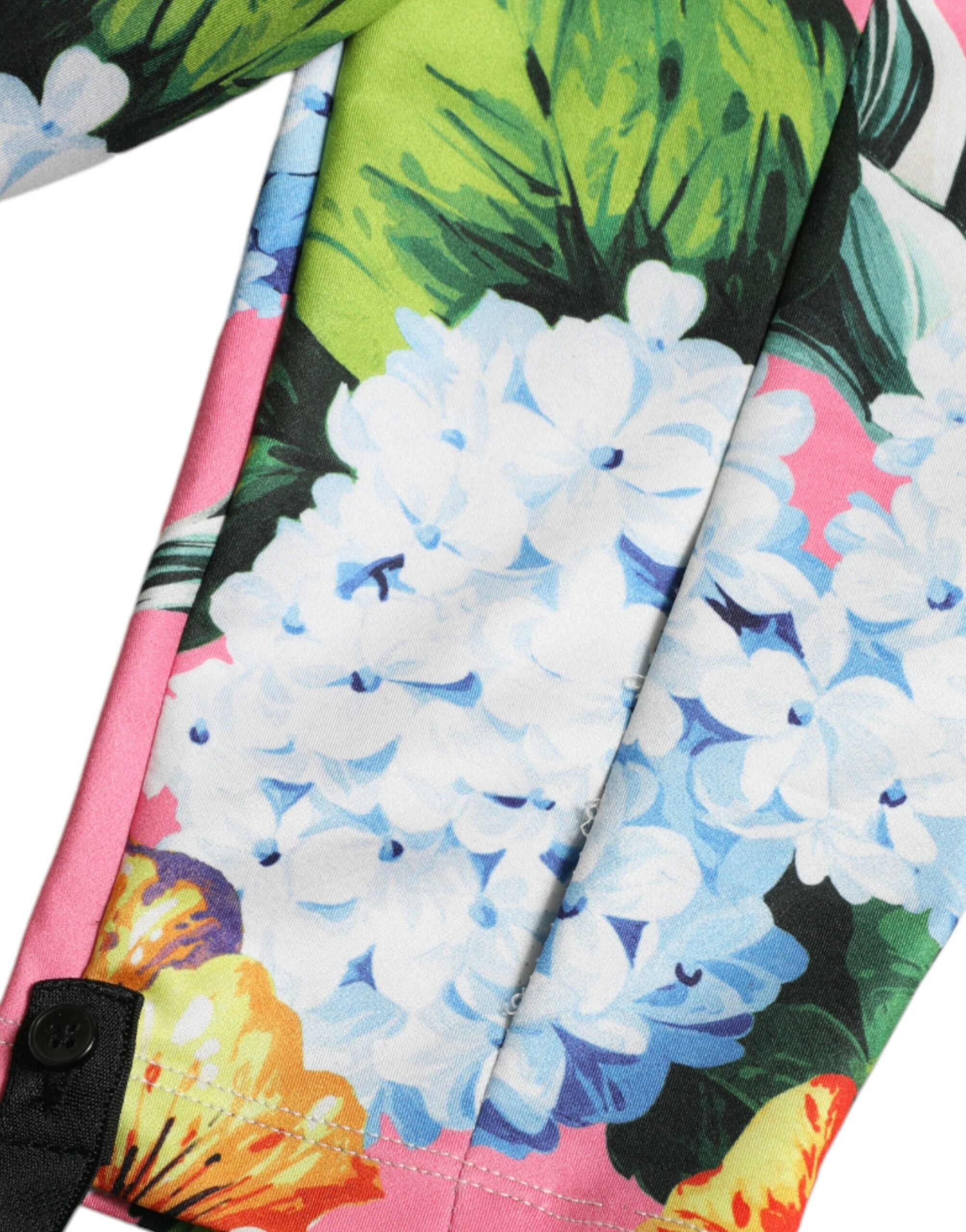 Multicolor floral high waist leggings by Dolce & Gabbana featuring vibrant floral patterns and a comfortable fit.