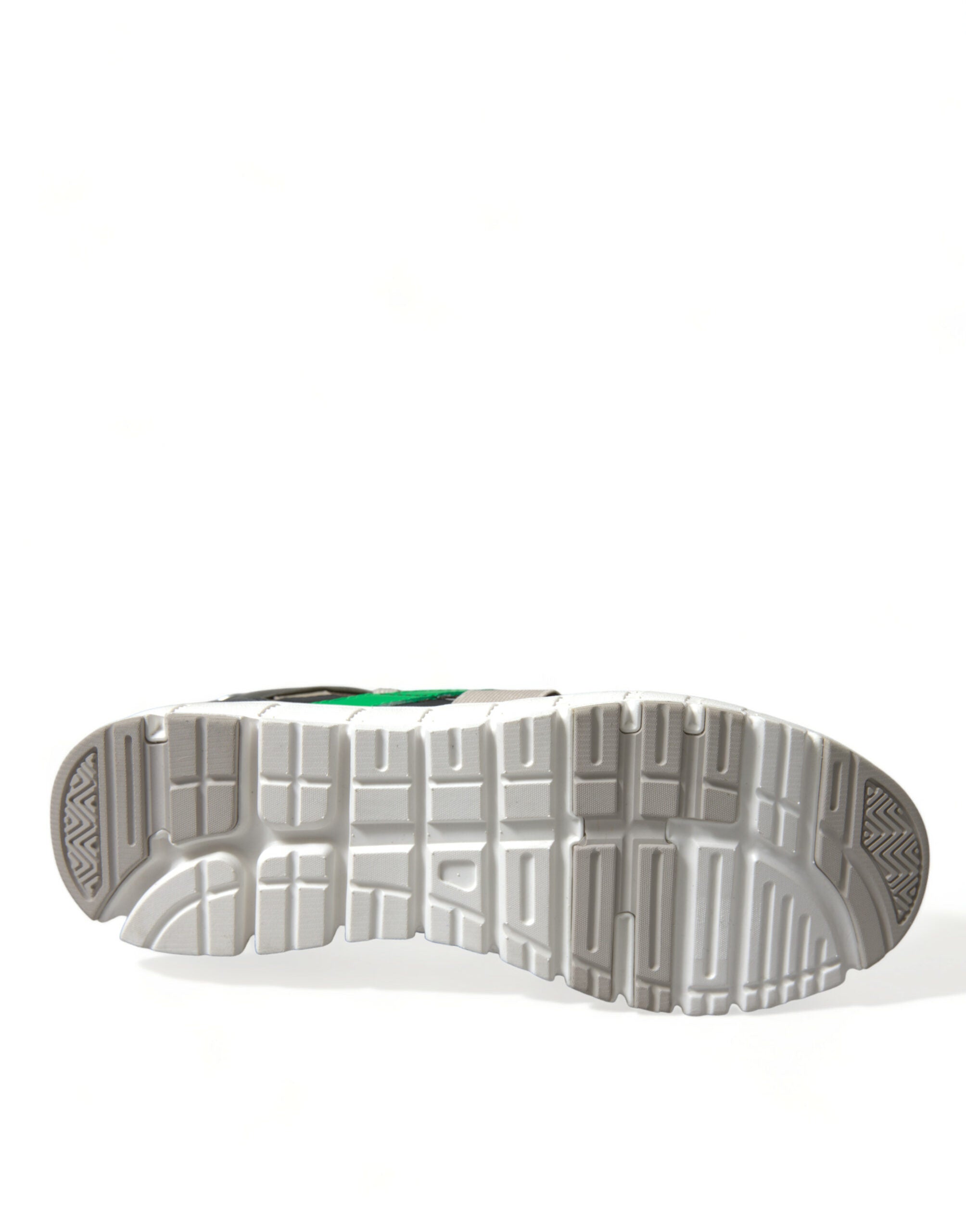 Multicolor leather and suede low-top sneakers from Dolce & Gabbana with stylish design and contrasting colors.