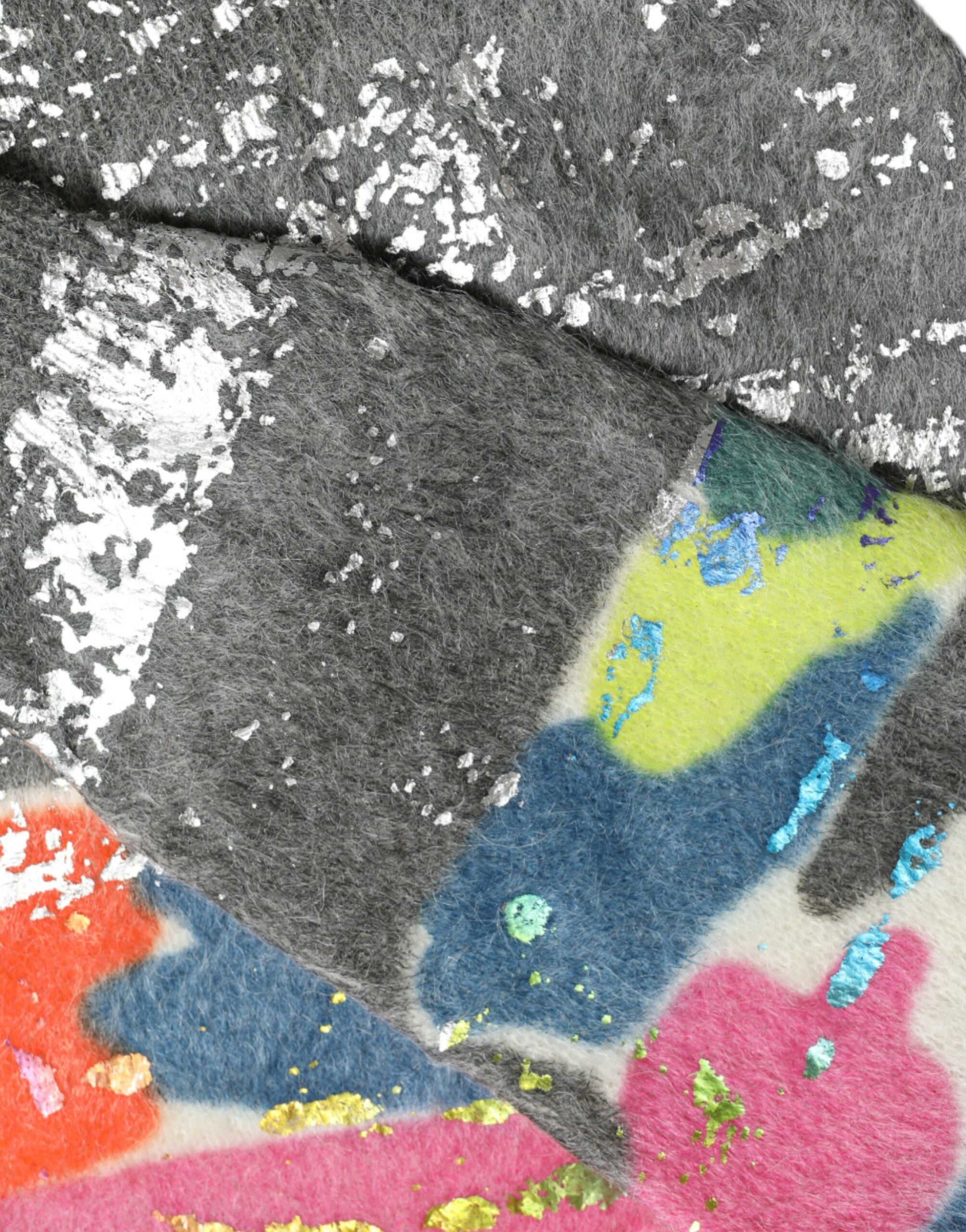 Multicolor mohair turtleneck pullover sweater by Dolce & Gabbana, featuring a cozy fit and vibrant knit design.