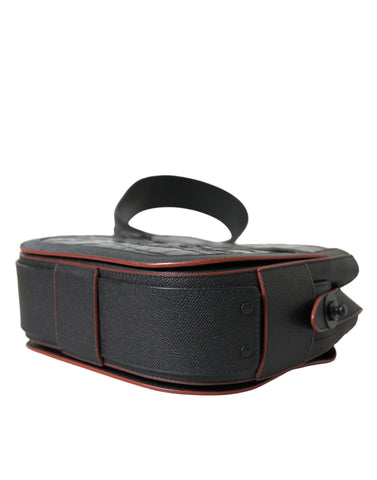 Black Exotic Leather Shoulder Crossbody Camera Bag