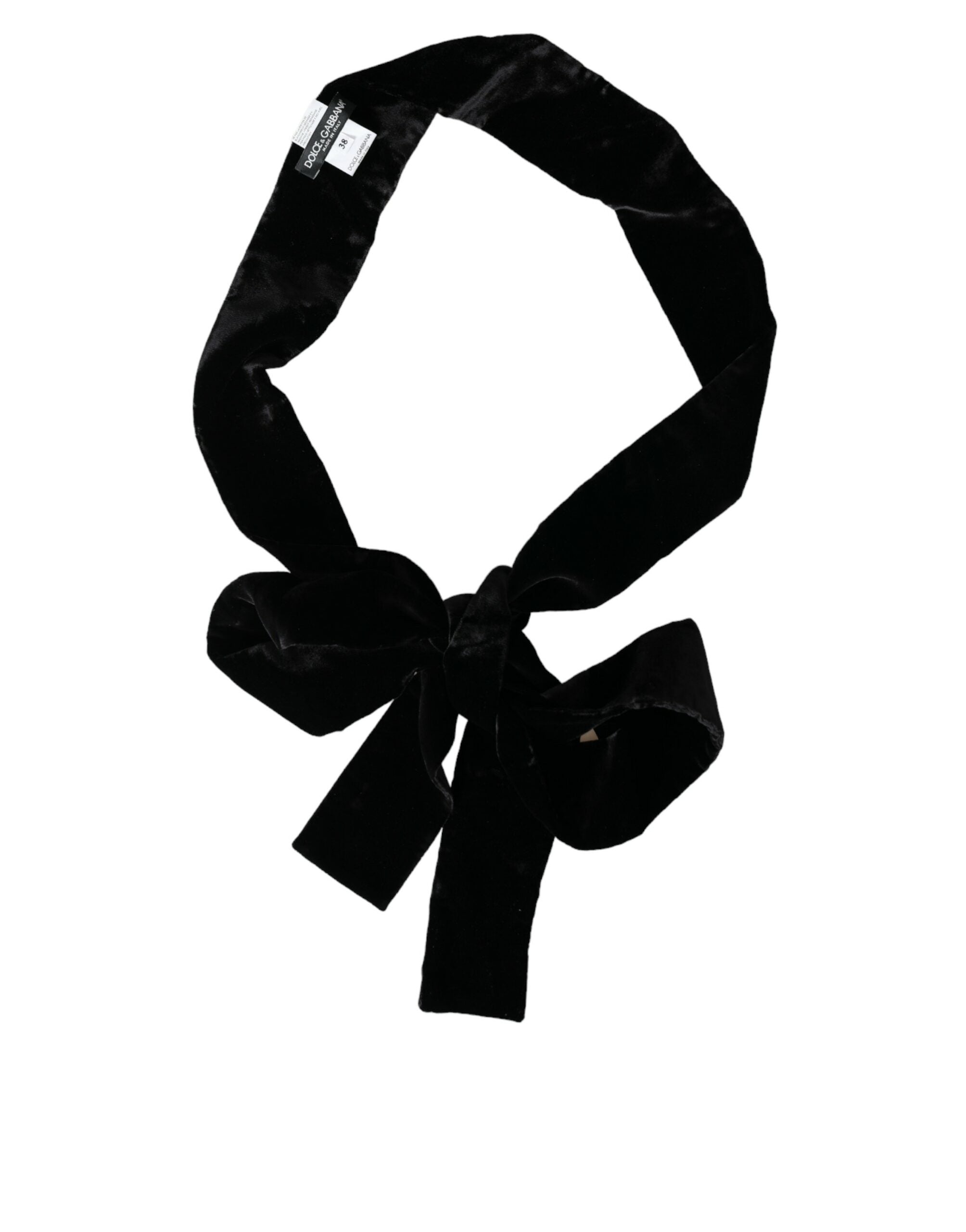 Black viscose wide waist women belt by Dolce & Gabbana with a sleek design and adjustable fit.