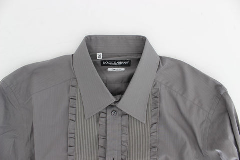Purple Torero GOLD slim fit dress shirt by Dolce & Gabbana, featuring a tailored design and gold accents.