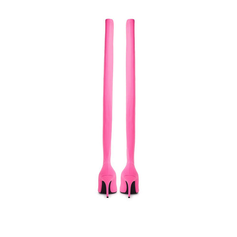 Pink Polyester Boot