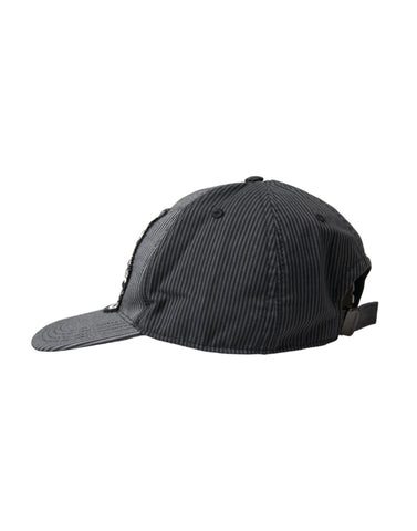 Black cotton embellished baseball hat for men by Dolce & Gabbana, featuring detailed decorative accents and a classic sporty style.
