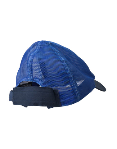 Blue, white, and black Italia mesh baseball hat by Dolce & Gabbana with breathable fabric and curved brim.