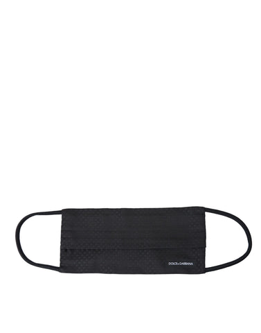 Dark Gray 100% Silk Adjustable Necktie Face Mask