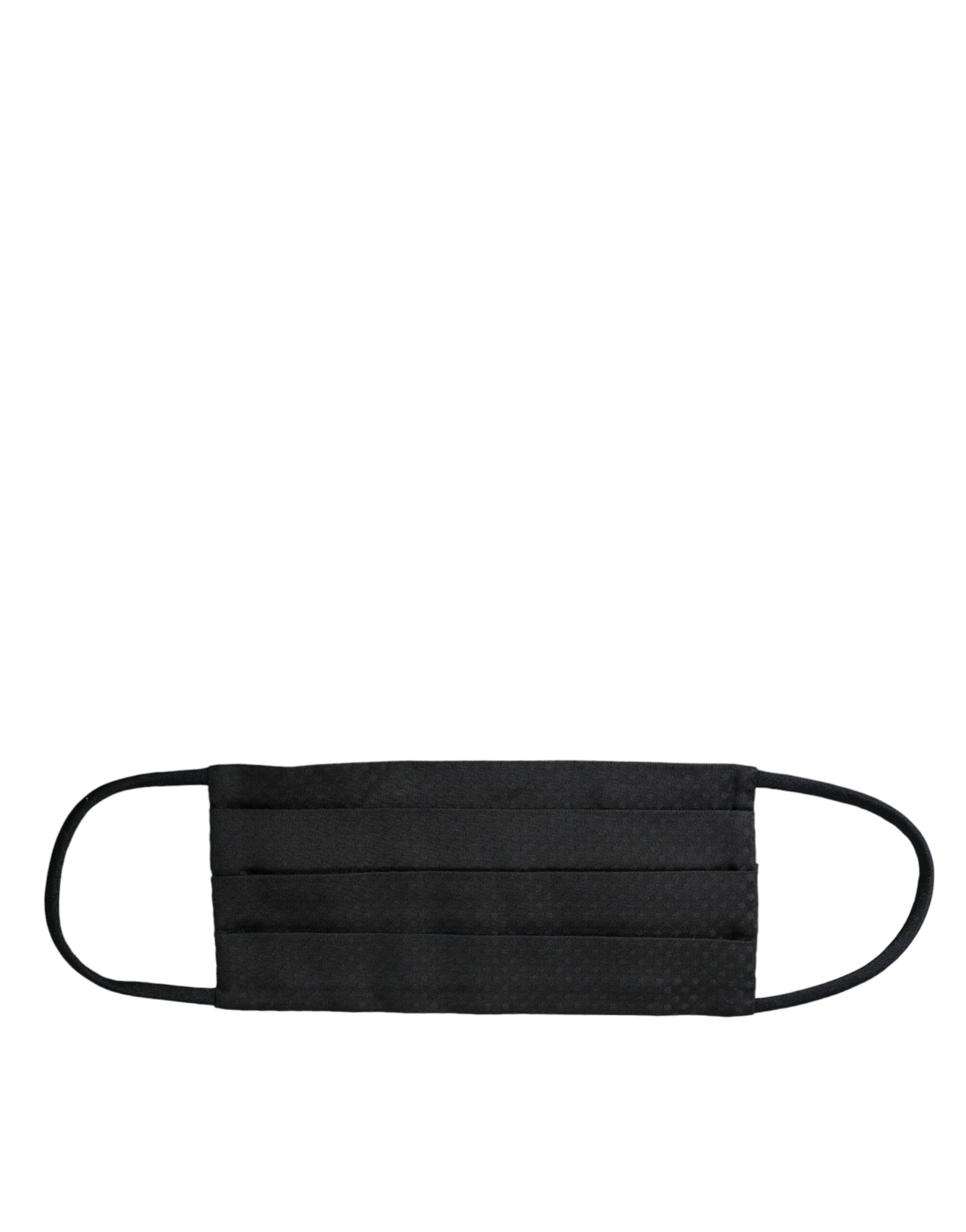 Dark Gray 100% Silk Adjustable Necktie Face Mask
