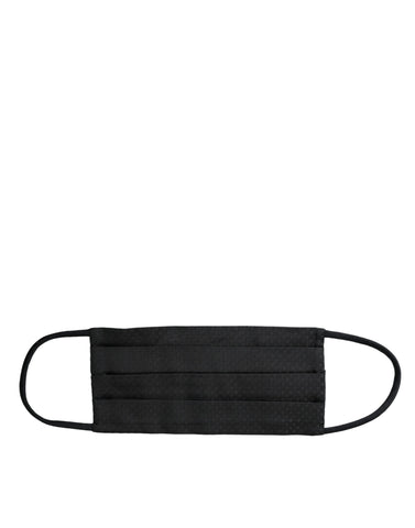Dark Gray 100% Silk Adjustable Necktie Face Mask