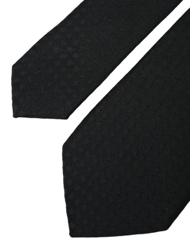 Dark Gray 100% Silk Adjustable Necktie Face Mask
