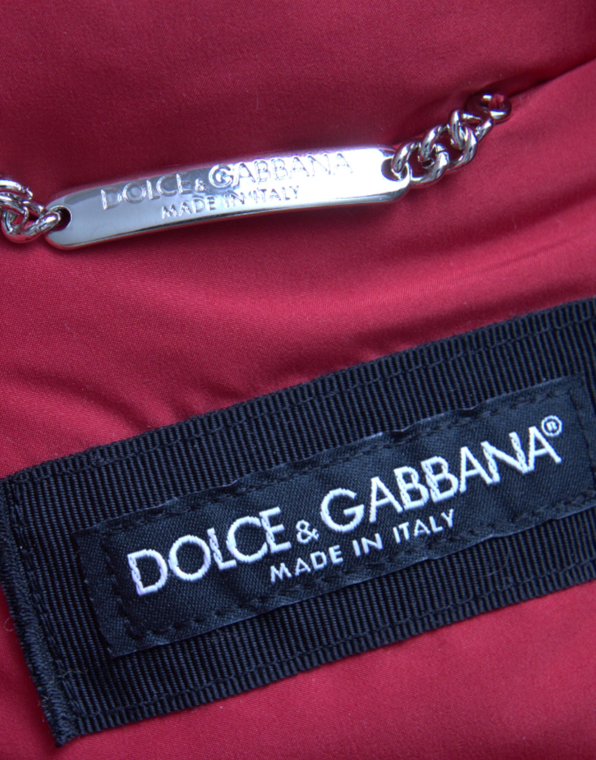Multicolor quilted hooded puffer jacket by Dolce & Gabbana with a stylish, padded design and attached hood.