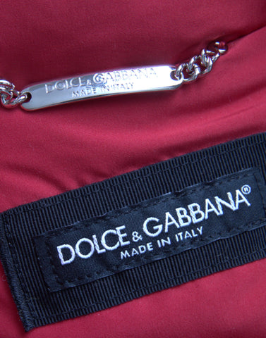 Multicolor quilted hooded puffer jacket by Dolce & Gabbana with a stylish, padded design and attached hood.