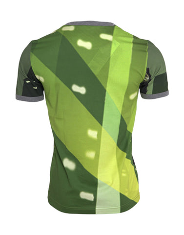 Green Gorilla cotton short sleeve T-shirt by Dolce & Gabbana, featuring a vibrant green gorilla graphic on soft cotton fabric.