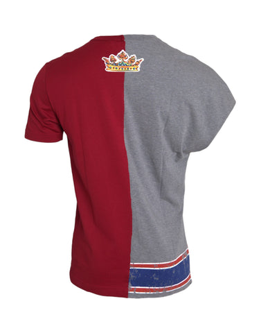 Multicolor graphic short sleeve T-shirt by Dolce & Gabbana featuring vibrant design and casual fit.