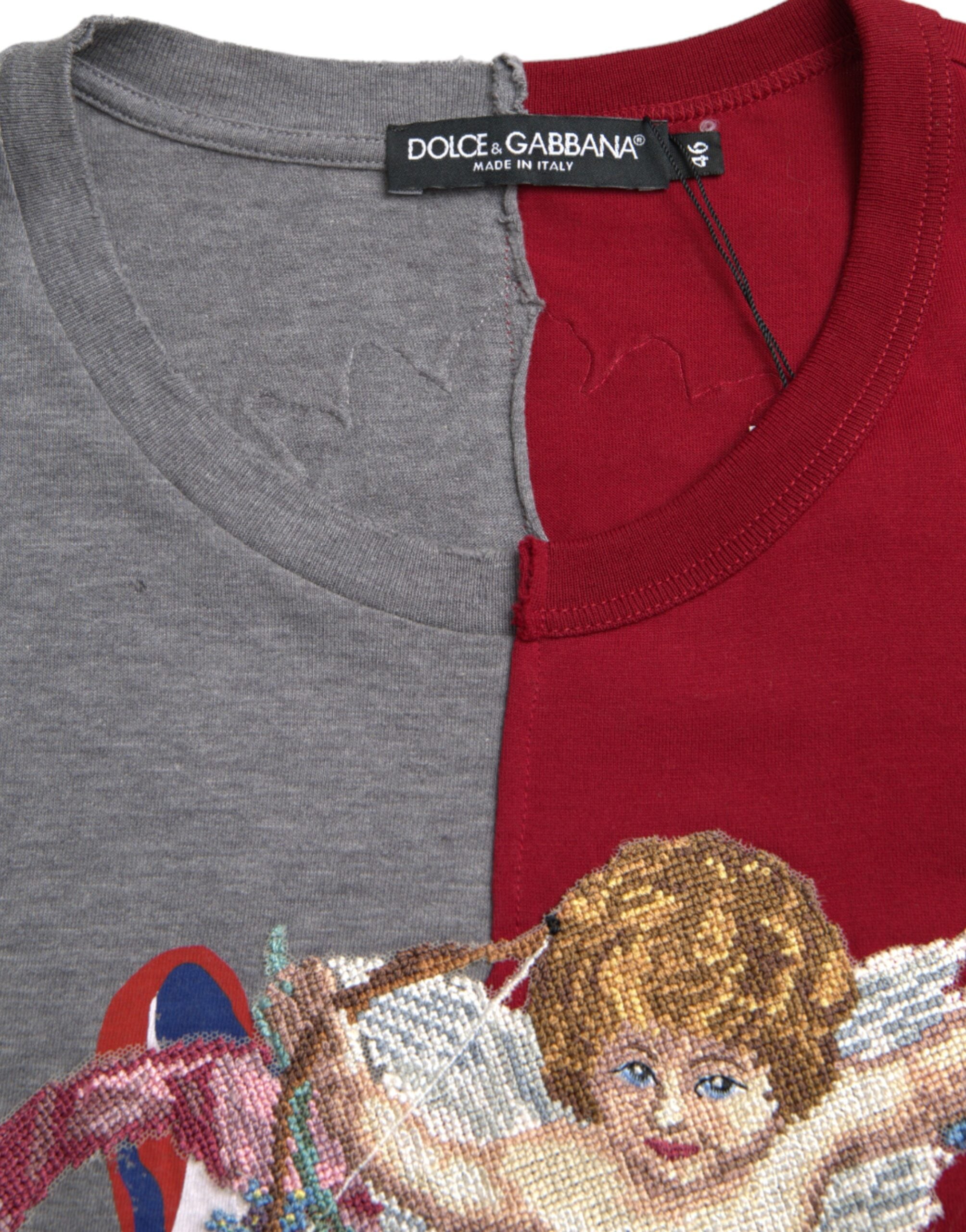 Multicolor graphic Dolce & Gabbana short sleeve T-shirt with vibrant print, casual style, and comfortable fit.