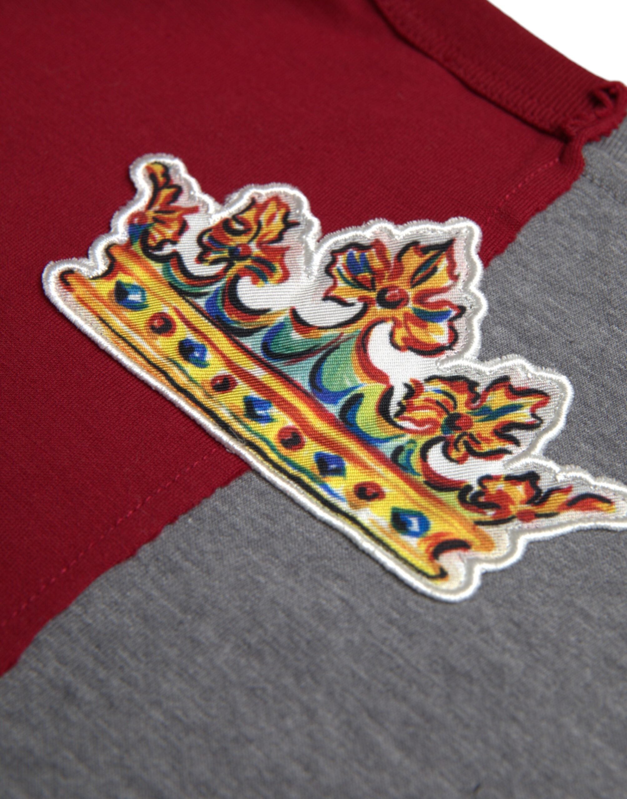 Multicolor graphic short sleeve T-shirt by Dolce & Gabbana featuring vibrant, artistic print on soft fabric.