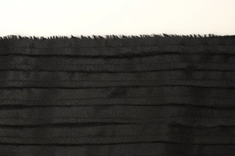 Black silk women's waist cummerbund with elegant design, by Dolce & Gabbana, shown on a neutral background.