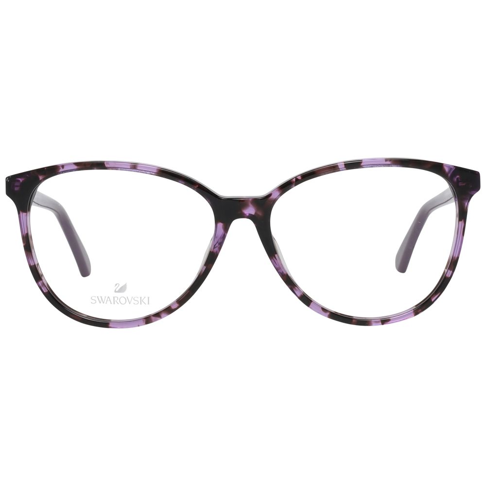 Swarovski multicolor plastic glasses frames with vibrant, colorful design and clear lenses, stylish eyewear for everyday wear.