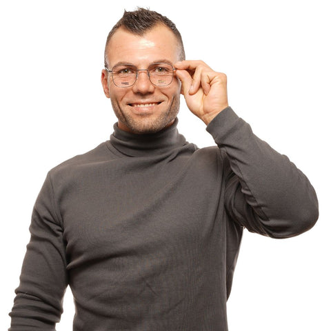 Gray Metal &amp; Plastic Glasses (Frames)