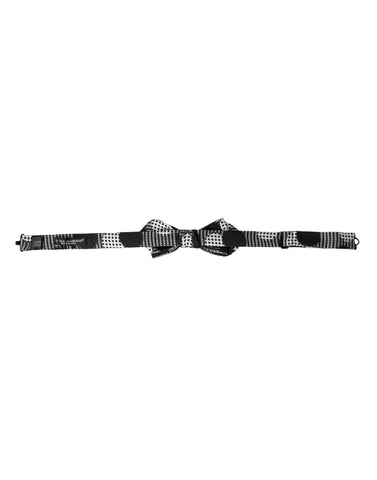 Multicolor silk polka dot adjustable neck bow tie for men by Dolce & Gabbana, featuring a stylish polka dot pattern and classic design.